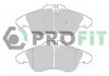 Колодки гальмівні дискові PROFIT 50001038 (фото 1)