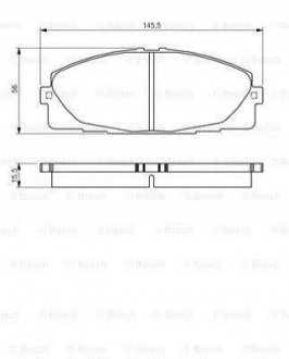 ГАЛЬМІВНІ КОЛОДКИ, ДИСКОВІ BOSCH 0986495152