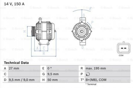 Автозапчасть BOSCH 0986081820