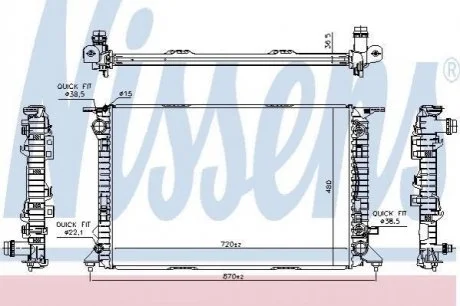 Автозапчасть NISSENS 606466