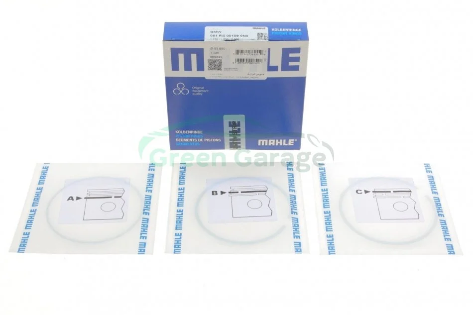 Кільця поршневі MAHLE / KNECHT 081RS001090N0 (фото 1)