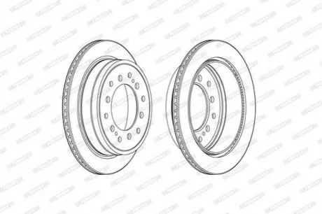 Диск гальмівний FERODO DDF2505C