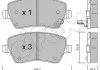 Комплект гальмівних накладок, дискове гальмо CIFAM 8224851 (фото 1)