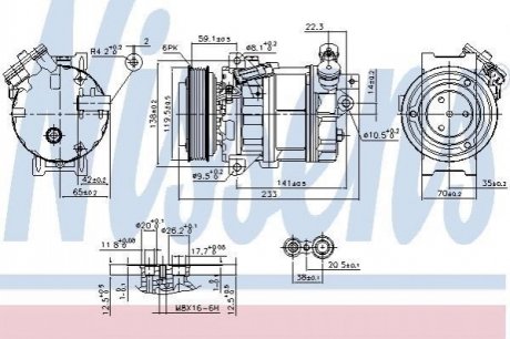 Автозапчасть NISSENS 890354