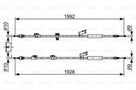 Гальмівний трос BOSCH 1987482494