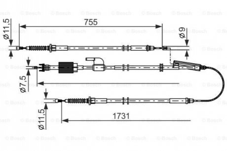 Автозапчастина BOSCH 1987482804