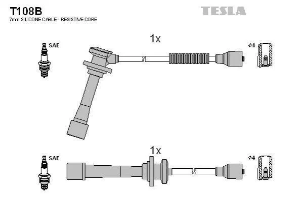 Комплект электропроводки TESLA T108B (фото 1)
