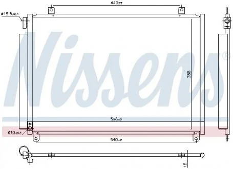 Радiатор кондицiонера NISSENS 941171