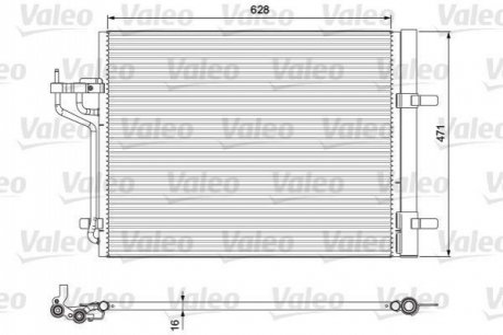 Радіатор кондиціонера VALEO 814390