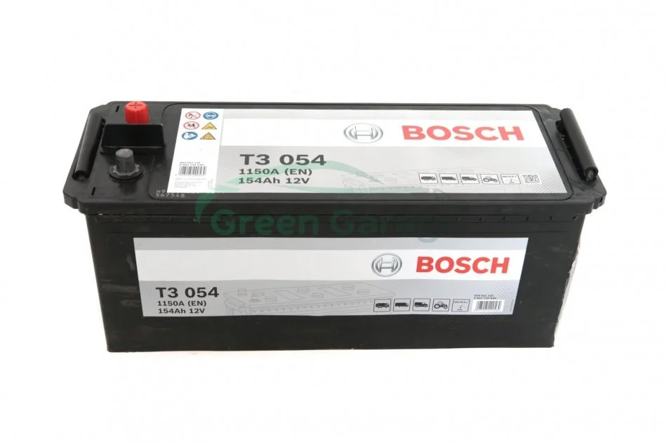 Акумулятор Bosch 12В/154Аг/1150А/39,84кг BOSCH 0 092 T30 540 (фото 1)