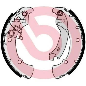 Гальмівні колодки барабанні BREMBO S16 516 (фото 1)
