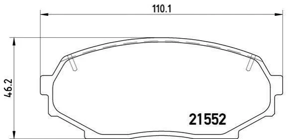Гальмівні колодки дискові BREMBO P49 017 (фото 1)