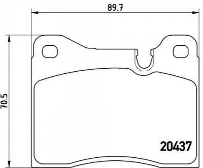 Гальмівні колодки дискові BREMBO P06 002