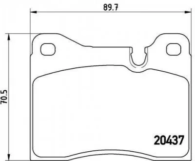 Гальмівні колодки дискові BREMBO P06 002