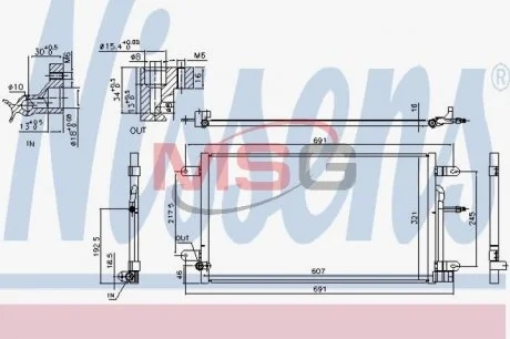 Радiатор кондицiонера NISSENS 940694
