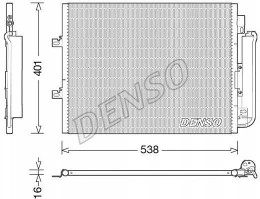 Радіатор кондиціонера DENSO DCN23026 (фото 1)
