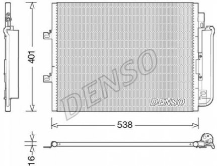 Радіатор кондиціонера DENSO DCN23026