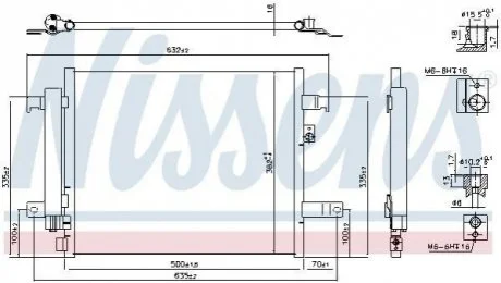 Радіатор кондиціонера First Fit NISSENS 941044