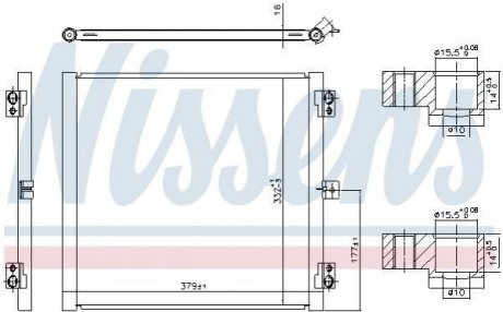 Радiатор кондицiонера NISSENS 941079