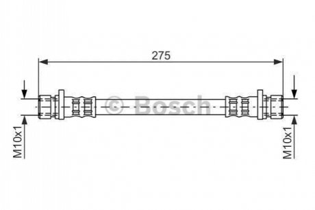 Шланг гальмівний BOSCH 1987481210