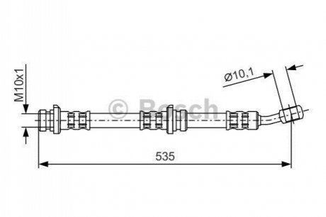 Шланг гальмівний BOSCH 1987481025