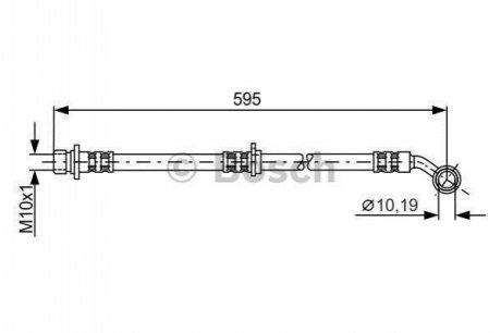 Шланг гальмівний BOSCH 1987481027