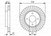 Диск гальмівний BOSCH 0986479T42 (фото 1)
