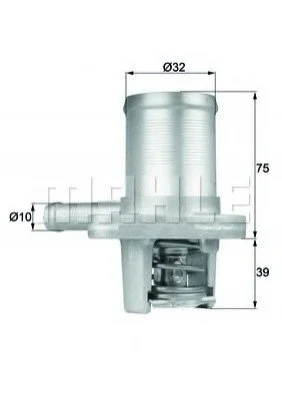 Термостат системи охолодження MAHLE / KNECHT TI 40 89 (фото 1)