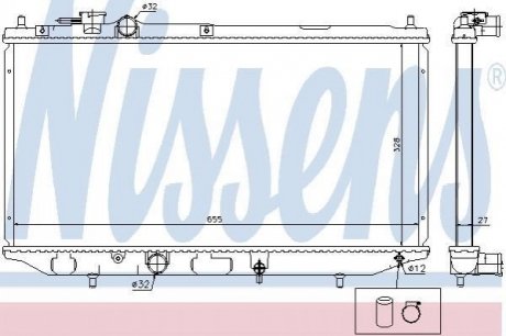 Радiатор NISSENS 61734