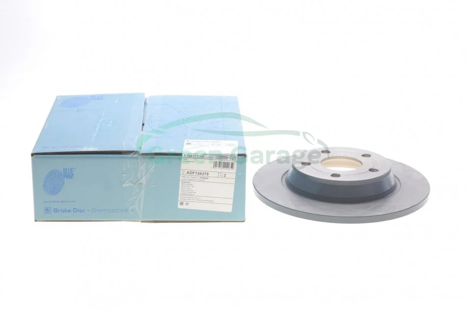 Диск гальмівний(к-т) BLUE PRINT ADF124379 (фото 1)
