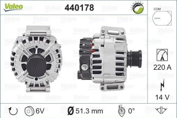Генератор VALEO 440178 (фото 1)