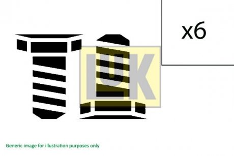 Комплект болтів маховика LUK 411023610