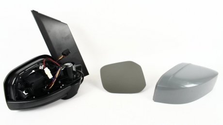 Зеркало заднего вида (электро с подогревом, складыв.) под покраску, R 15- ZILBERMANN 02658