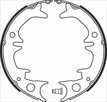 Гальмівні колодки барабанні STARLINE BC 08380