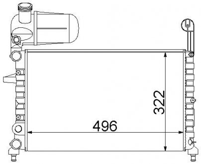 Радіатор охолодження STARLINE FT2101