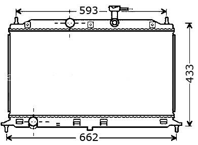 Радіатор охолодження STARLINE KAA2077