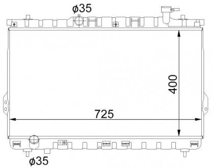 Радіатор охолодження STARLINE HYA2109