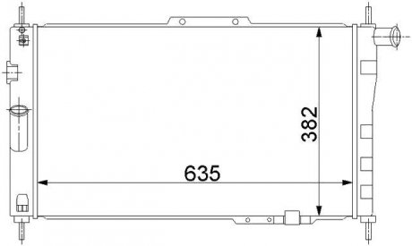 Радіатор охолодження STARLINE DWA2004
