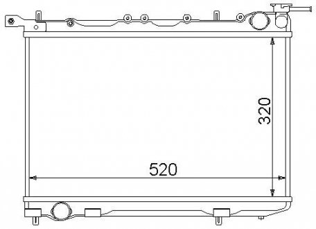 Радіатор охолодження STARLINE DN2174