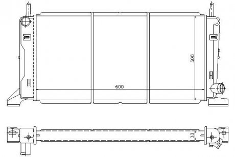 Радіатор охолодження STARLINE FD2078