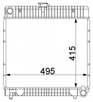 Радіатор охолодження STARLINE MS2042