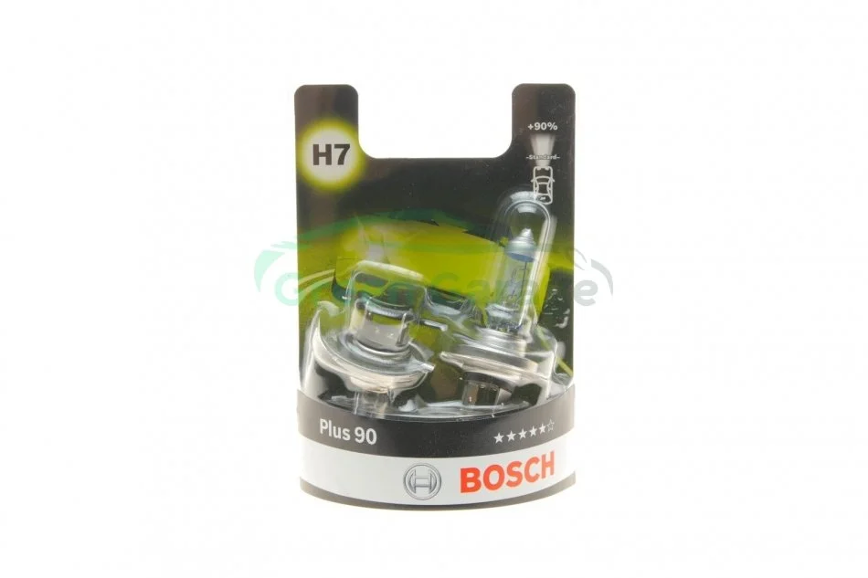 Лампа розжарювання H7 12V 55W PX26d plus 90 (компл.) (вир-во Bosch) BOSCH 1987301423 (фото 1)