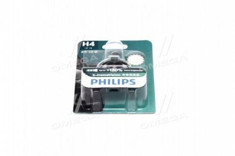 Автолампа H4 12V 60/55W X-tremeVision +130% PHILIPS 12342XVB1