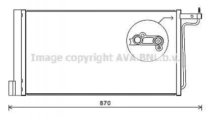 Радіатор кондиціонера FORD (вир-во AVA) AVA COOLING FD5485D (фото 1)