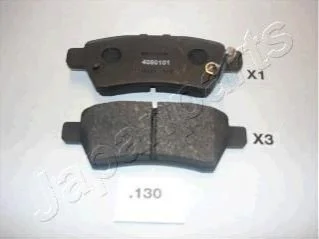 Гальмівні колодки, дискове гальмо (набір) JAPANPARTS PP130AF (фото 1)