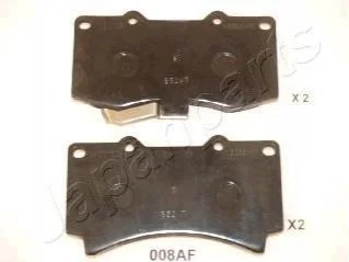 Гальмівні колодки, дискове гальмо (набір) JAPANPARTS PA008AF