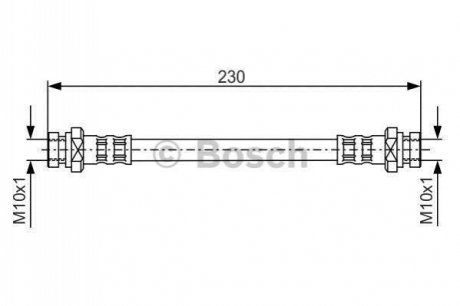 Шланг гальмівний BOSCH 1987481111