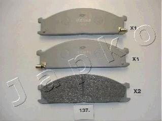 Гальмівні колодки, дискове гальмо (набір) JAPKO 50137