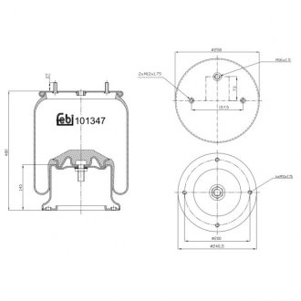 Пневмоподушка FEBI BILSTEIN 101347