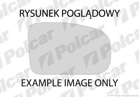 Скло дзеркала R (выпуклое) POLCAR 5003552E